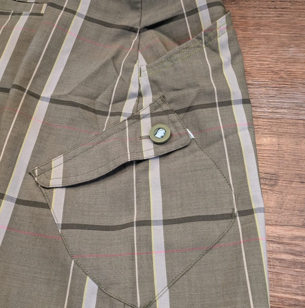 Smartwool Loden Plaid Merino Wool Skirt Golf Outdoors Hiking Sz 2